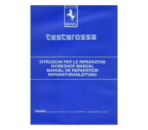 Ferrari testarossa workshop service repair shop manual