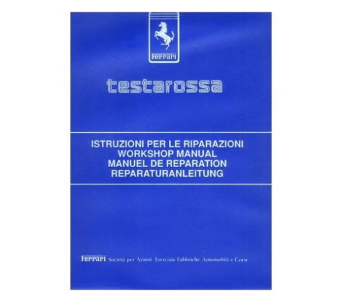 Ferrari testarossa workshop service repair shop manual