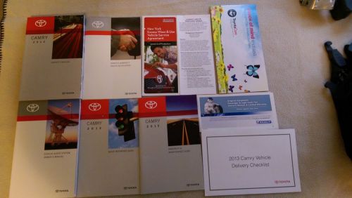2013 toyota camry oem owner&#039;s manual with supplements - free shipping