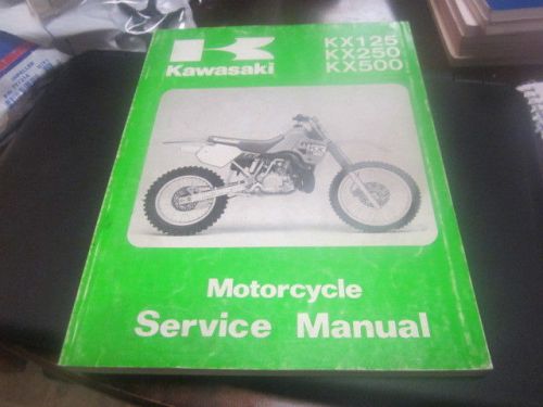 Kawasaki 1988 kx 250 125 500 service manual used