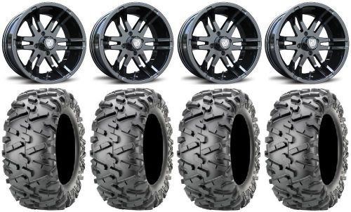 Fairway alloys flex blk golf wheels 12" 23x10-12 bighorn 2.0 tires yamaha