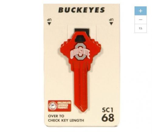 15-pcs. ohio state buckeyes official licensed team blank kwikset lock uncut key