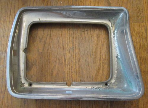 Ford f series left rectangular head light bezel  assembly 78-79 chrome