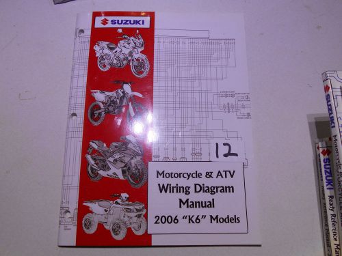 2006 k6 suzuki motorcycle &amp; atv wiring diagram manual  #12
