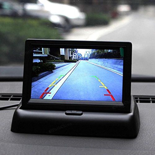 4.3&#034; dual-channel monitor + 2.8mm ir night vision backup camera car rearview kit