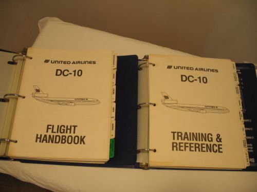 United airlines, dc-10, flight training manual two volume set