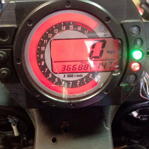 05-06 kawasaki ninja zx6r 636 speedo tach gauges display cluster speedometer