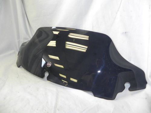 Harley davidson touring 7" wind splitter windshield batwing fairing dark smoke