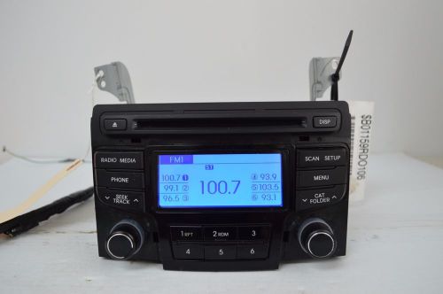 12 13 14 15 hyundai sonata am/fm radio cd mp3 player 96180-3q600 tested x41#021
