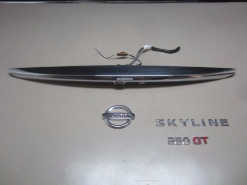 Jdm 07+ v36 350gt g35 skyline genuine nissan 4-door rear packing camera &amp; emblem