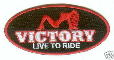 Victory motorcycle 4" exotic oval logo patch.nice!!new