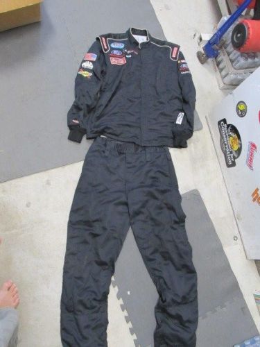 Nascar race used crew suit 2 pc sfi 3/2a-5 simpson  ford (#102)