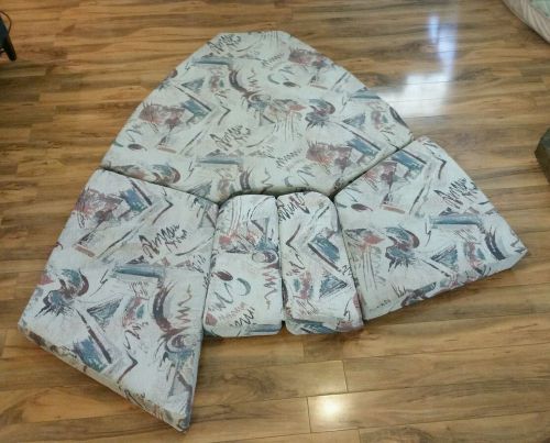 1996 215 sea ray express boat cuddy cabin cushion set seat chair upholstery