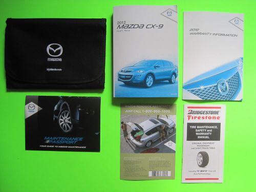 2012 mazda cx-9  factory owner's manual set &amp; case *oem*