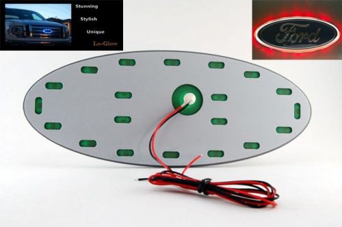 Red led lo-glow light accessory for your 9" wide ford emblem badge