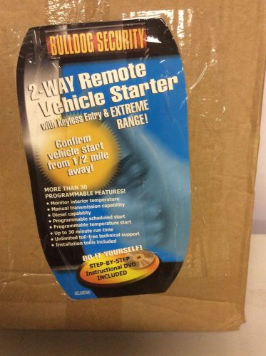 Bulldog security deluxe 500 2-way remote vehicle starter with keyless entry