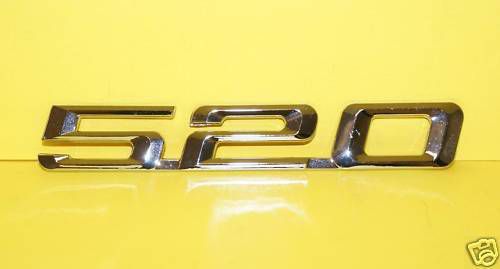 Bmw 520 emblem! rear trunk badge! new!