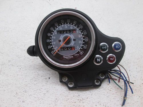 2003 03 triumph bonneville speedometer gauge  instrument speed meter