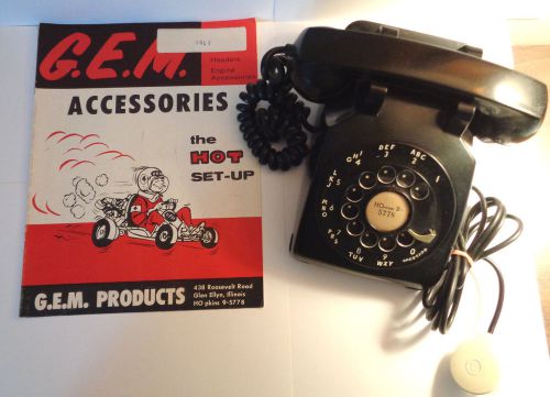 Vintage go kart / early gem 1965 catalog &amp; wstrn elec. phone w/gem phone number!