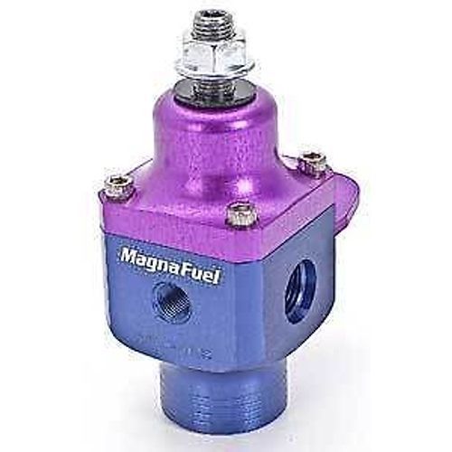 Magnafuel mp-9633 two port fuel pressure regulator, blue anodized