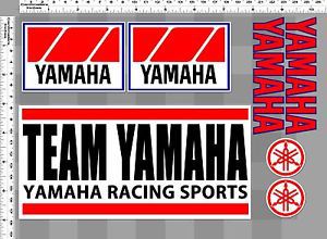 1 set team yamaha racing sports decals sticker printed die-cut vinyl out door