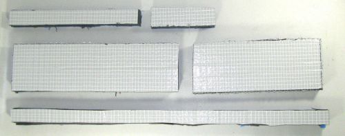 Surplus marine sound insulation vinyl foam composite w/ adhesive 1&#034; 16389-53