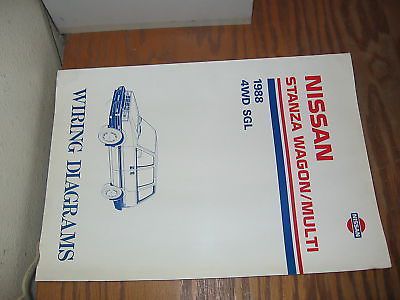 1988 nissan stanza wagon service manual wiring diag