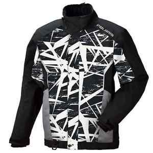 Polaris™ men&#039;s ripper insulated snowmobile jacket - black cracked - 2866096_