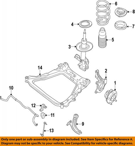 Nissan oem 09-14 murano front suspension-strut bumper 54050jp00a