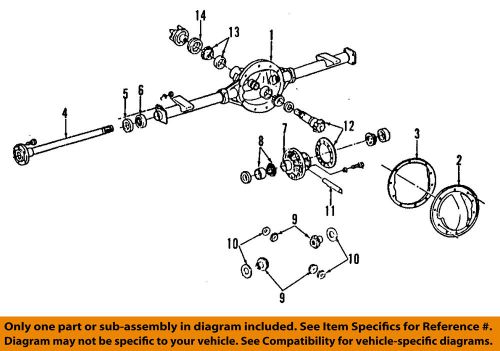 Gm oem rear differential-pinion bearings 15286375