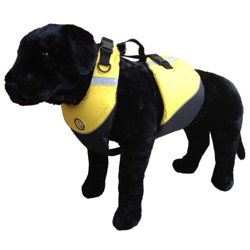 New first watch flotation dog vest - hi-visibility yellow - medium ak-1000-hv-m