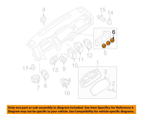 Nissan oem 05-07 pathfinder cluster switches-temperature control knob 27560ea000