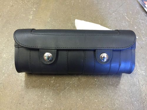 Black harley front fork tool bag fxdwg fxst w bracket