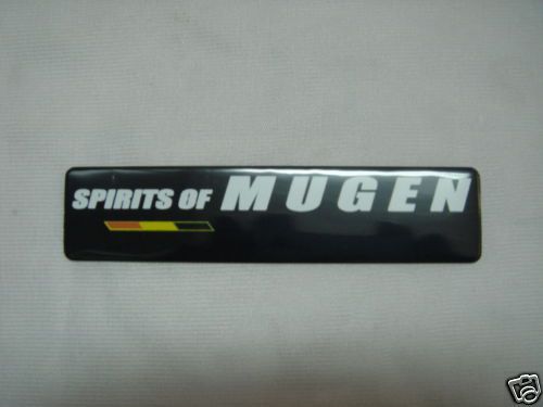 Car honda acura fender trunk emblem badge spirits of mugen