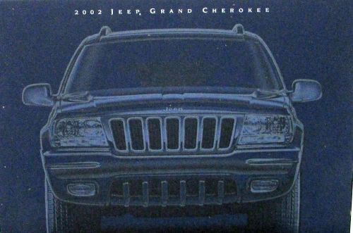 2002 jeep grand cherokee laredo, limited, overland original color sales brochure