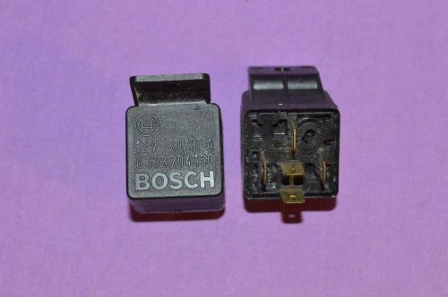 Two bosch 0-332-204-150 heavy duty automotive 12v 20/30a relays made in germany