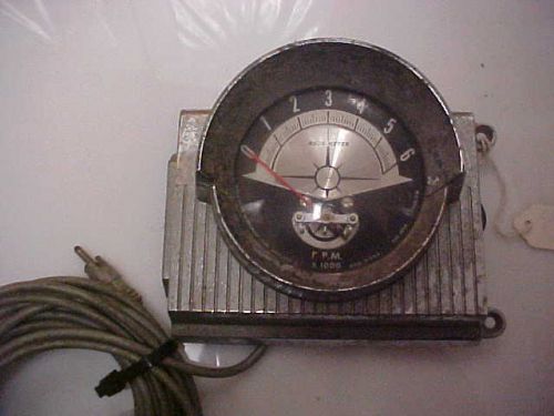 Vintage antique 1960&#039;s boat tac rpm aqua meter for 2 cycle outboard used