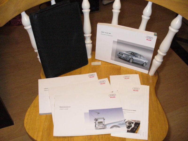 2007 07 audi a6 owners manual with case