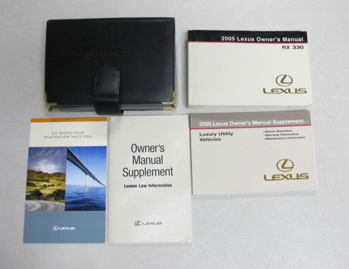 2005 lexus rx 330 owner&#039;s manual book set + wallet