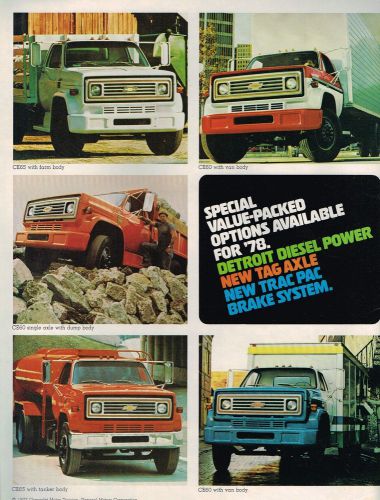 1978 chevy conventional mediums brochure/catalog:50-60-65 series,ce50,ce60,cd60,