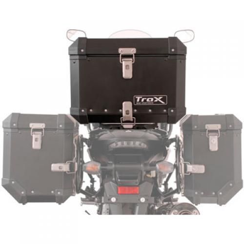 Sw-motech trax alu-box evo topcase with toprack kit 38 liter black bmw r1200gs 2