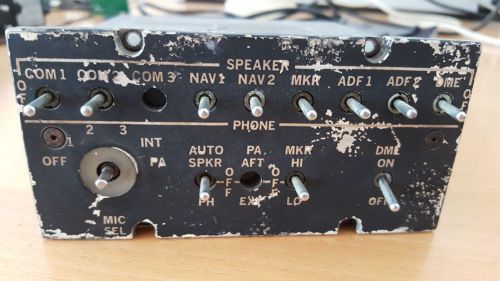 Electrodelta aa108 audio amplifier panel controller cessna