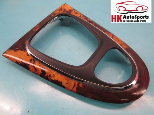 Jaguar xj8 center console gear shift shifter wood trim bezel original oem 2004