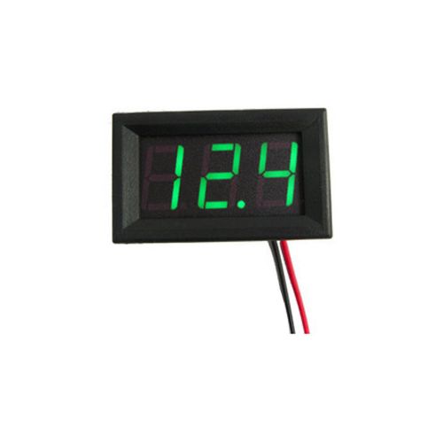 1pc hot car 0.56 inch green led digital wire dc voltmeter measuring instrument