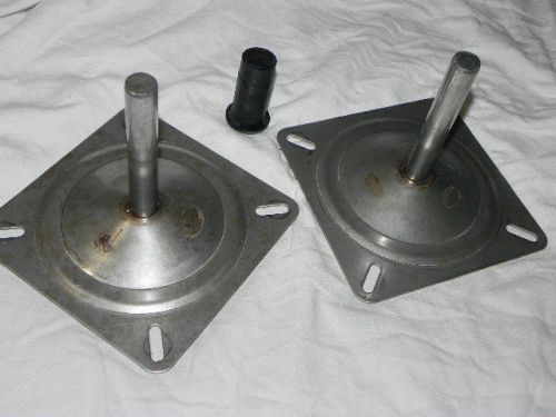2 stainless steel boat seat mounts 3/4" center pin swivel