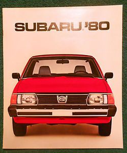 1980 subaru all models sales brochure brat sedan hatchback hardtop