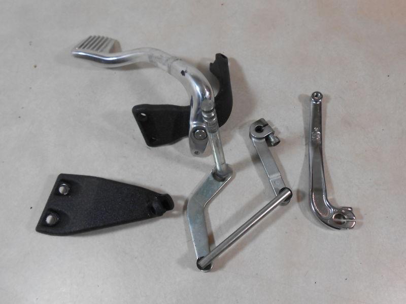 Sell HARLEY DAVIDSON DYNA MID CONTROLS BRAKE PEDAL BRACKETS 06LATER 2