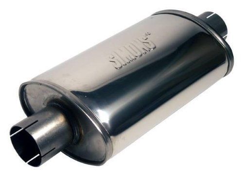 Jetex Universal Exhaust Oval Silencer Box 2.5" Stainless Steel 315mm Length, US $86.00, image 1