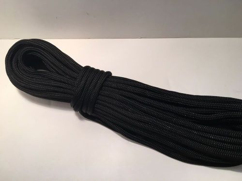Anchor line 3/8&#034; x 50&#039; black double braid nylon/ rope/dock  made in the usa
