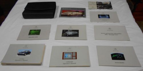 2002 mercedes s-class s430,500,600 55 amg owner manual 9/pc.set+comand&amp;benz case